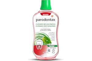 Parodontax, Herbal, Enjuague Bucal para Sangrado de Encías, Uso Diario, Encías Sanas y Aliento Fresco, Sin Alcohol, 500 ml