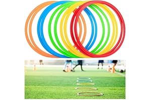 OISE ART STORE Trade Shop - Set 12 Pz Cerchi Piatti Colorati per Fitness Esercizi di Coordinazione da 50cm