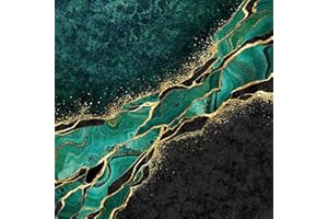 Daisy 3-Ply Flowers Tissue Paper Napkins Serviettes for Decoupage Lunch 33 x 33cm - Pack of 20 (Malachite Marble)