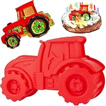 Traktor Backform Aus Silikon – Wiederverwendbar, Für Kuchen, Brot, Dessert, Orange