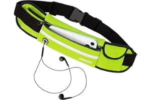 Jueachy Marsupio Running Donna Uomo: Impermeabile Porta Telefono Corsa Elastica Cintura da Corsa Cellulare Jogging Borsa Sport Porta Cellulare Corsa con Jack per Cuffie