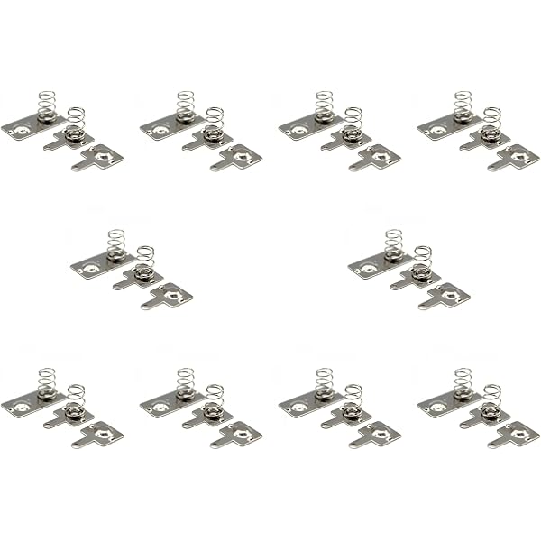 20 Piastre A Molla Per Batterie AA 29x11 Mm + 20 Coppie Piastre 12x12 Mm – Contatti In Ferro Per Elettronica E Telecomandi