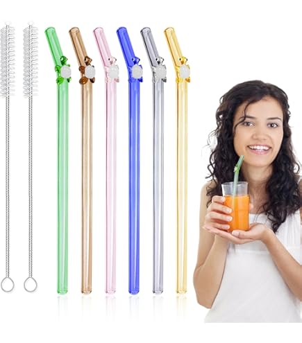 Paille Reutilisable - 60 Pailles Réutilisables En Plastique Et 1 Brosse