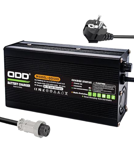 Chargeur 42V 2A Pour Vélo/scooter électrique - Portable, Intelligent, Protections (surcharge, Court-circuit) - 5