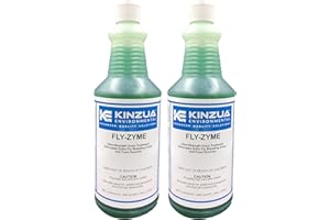 KINZUA ENVIRONMENTAL Fly-Zyme, Highly Concentrated Enzyme Drain Cleaner for Pipes, Drain Gel for Fruit Flies, Organic Waste Degrader & Odor Neutralizer - 947 ml (Pack of 2)