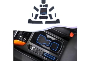 SXCY Compatible with VW T-Roc UK Car Mats, 2018-2023 T-Roc Rubber Mats, T Roc Non-Slip Mats for Interior Center Console, Armrest Box, Drink Holder, Door Groove Pads (Blue)