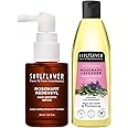 Soulflower Rosemary Redensyl Hair Growth Serum 30ml with 4% Anagain, 1% Melanogray, Caffeine, Biotin, Keratin, Tea Tree, Chia Seeds & Rice Water & Rosemary Lavender Healthy Hair Oil 225ml | Pack of 2
