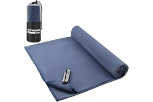 Foydream Asciugamano Microfibra, 80x130 CM Asciugamano Palestra Uomo e Donna Asciugatura Rapida Grande Perfetto per Palestra Sport e Viaggi