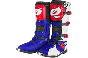 O'NEAL | Motocross Boots | Enduro Motorcycle | Confort grâce à la doublure intérieure Air-Mesh, quatre boucles, matériau synthétique de haute qualité | Bottes Rider Pro | Adulte