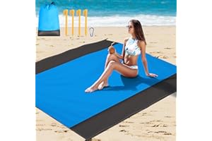 SANCEN Manta de Playa antarena Toalla Playa XXL 210x200 cm Esterilla Playa – Ideal para Playa, Camping, Picnic o Viajes Manta de Picnic para Actividades al Aire Libre. Ligera y Duradera