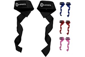 ILISPORTS® FOCUS - Straps Gym - Accesorios para Gimnasio, Correas Levantamiento de Pesas, Straps Powerlifting Hombre/Mujer, Muñequeras Gimnasio, Lifting straps, Peso Muerto, Agarraderas gimnasio