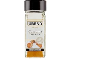 UBENA, Curcuma Macinata, Ideale per Insaporire Piatti Orientali, Riso, Salse e Preparazioni a Base di Pollo, Formato Vasetto da 40 gr