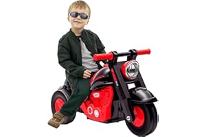 AIYAPLAY Kids Ride On Car, Foot To Floor Sliding Baby Car, Push Along Car with Music, Bubble, for Toddler from 2 to 5 Years Old - Black