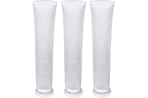 Purocell 3pcs Bag Filter for Water Tank, 5 Micron Sediment Filter for Overhead Water Tank & 20 Inch Big Blue Housing | Reusab