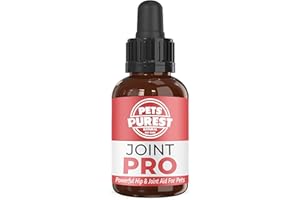 Pets Purest Aide aux Articulations pour Chiens, Chats et Animaux de Compagnie 50ml - Complément 100% Naturel pour Le Soin des Hanches et des Articulations - Maintient la Flexibilité et la Mobilité