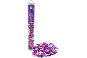 Plus-Plus– Glitter färgmix - 100 bitar – Byggklossar, Bygga, Utvecklande leksaker för barn, STEM, STEAM, Producerat i Danmark