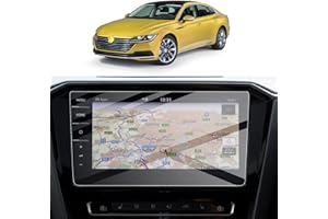 SKTU Folia ochronna na wyświetlacz kompatybilna z Volkswαgen T-R *C/Golf 7 / Arteon 2 / Tiguan 2 nawigacja folia ochronna 9,2 cala z hartowanego szkła odporna na zarysowania i odciski palców