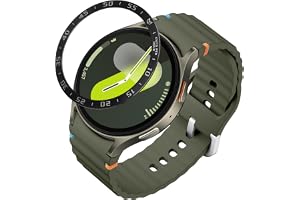 kwmobile Skyddsring kompatibel med Samsung Galaxy Watch 7 44 mm Fitness Tracker – Bezel-ring i svart