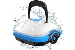 WYBOT Pool Robot, Pool Vacuum Cleaner Battery with Dual Drive Motors, Automatic Parking, Automatic Pool Cleaner for Pools up to 50 m² Floor Area
