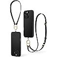 CYRILL by Spigen Kajuk Mag [Crossbody Case] Compatible with iPhone 16 Pro Max (2024) [Compatible with MagSafe] - Classic Charm Black