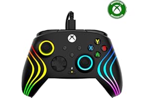 Turtle Beach Afterglow Wave Controller Schwarz Wired RGB Gaming Controller – Lizenziert für Xbox Series X oder S, Xbox One und Windows