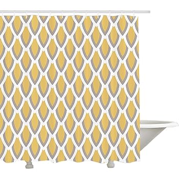 Yeuss Mustard Shower Curtain By Vintage Shabby Chic Traditional