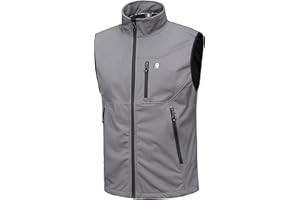 Little Donkey Andy Lekka kamizelka softshellowa dla mężczyzn, wiatroszczelna kurtka bez rękawów na wędrówki