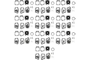 Tiamu 10 Set Kit di Riparazione per Carburatore per Walbro K10-WAT serie WA e WT, Hus-Qvarna Poulan Mcculloch Echo motosega Edger Trimmer