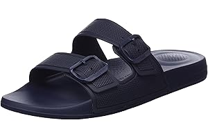 Fitflop Men's Iqushion Two Bar Adjustable SlideSlide Sandal