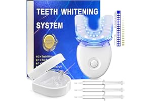 USMLICER Kit Sbiancante Denti Professionale, Lampada Dentale Whitening, Gel Sbiancamento Denti, Cura dei denti, Rapido sbiancamento dei denti, Efficace Rimozione Delle Macchie