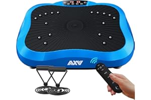 AXV Vibration Plate Exercise Machine Whole Body Workout Vibrate Fitness Platform Lymphatic Drainage Machine for Weight Loss Shaping Toning Wellness Home Gyms Workout