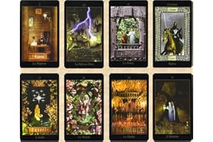 TERRE DIVINATOIRE Tarot Vision en français - Jeu de 78 Cartes - Cartes de voyance avec Explication complète des 78 Lames (livret en FR) - Tarot Medieval divinatoire Moderne