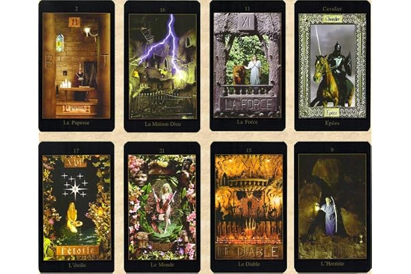 Tarot Vision en français - Jeu de 78 Cartes - Cartes de voyance avec Explication complète des 78 Lames (livret en FR) - Tarot Medieval divinatoire Moderne