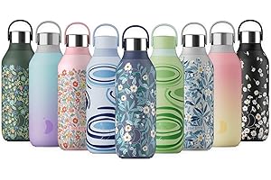 Chilly's Serie 2 Bottiglia d’Acqua - Acciaio Inossidabile Riutilizzabile Senza BPA - A Prova di Fuoriuscite, Senza Condensa - Nightfall, 500ml