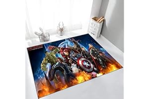 KIKCY Tappeto Tappeto The Old Cartoon Salotto Giochi Camera da Letto Palla Bambino Bambino Strisciando (60 x 90 cm)