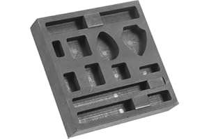 OSALADI Molde de grafito con forma de de oro, 11 agujeros, molde de metal fundido para fundición de oro plateado