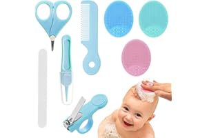 BDSHUNBF 8PCS Baby Nagelpflegeset, Baby Maniküre Set und Pediküre-Set für Neugeborene, für Fingernägel und Fußnägel mit Nagelknipser, Nagelset für Kleinkind, Neugeborene, Kinder