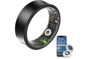 HPLSZCN Anello intelligente per uomo e donna – monitoraggio del sonno, fitness tracker con frequenza cardiaca, ossigeno del sangue, impermeabile 10 ATM, anello sanitario compatibile con iOS & Android