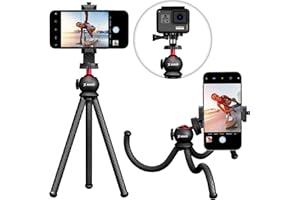 Xenvo SquidGrip elastyczny statyw do telefonu komórkowego i przenośny uchwyt na kamerę sportową, kompatybilny z urządzeniami iPhone, GoPro, Android, Samsung, Google Pixel i wszystkimi telefonami