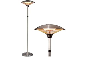 Enders Barcelona Stufa Elettrica Esterno per Terrazze ad Infrarossi - Fungo con protezione antiribaltamento e regolabile in altezza - Per terrazze, balconi e giardino #4906