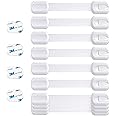 Booboo (10 Pack) Child Safety Cupboard Door Strap Locks | Baby Proof Your Cabinets with No Trapped Fingers | Extra Easy Insta