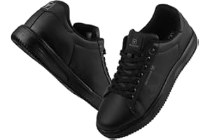 BUCKHEAD Men and Women Breathable Leather Trainers, Daily Walking, Comfortable Slip-On Sneakers, Sports, Running Unisex Casual Outdoor Lightweight Shoes