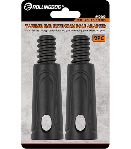EXQUIMEUBLE Rotatable Mop Pole Adapter Threaded Extension Joint For Window Squeegee Duster And Brush Design With