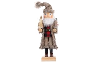 ‎VORFOR VorFor Nussknacker Figur Puppe,38cm Nussknacker,Weihnachtsdeko Holz,Deko (Baumwolljacke), Freunde Und Freunde