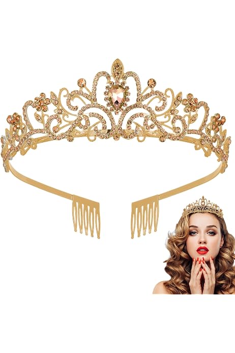 Diademi e corone di cristallo barocco della principessa regina per le donne Sposa strass Prom Diadema Fascia Accessori per capelli da sposa  36