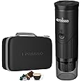 1Presso PRO Portable Automatic Espresso Coffee machine - Self heating, 20 Bar Coffee Maker, With Ground Coffee & NS capsules for Camping, Travel, Outdoors, Office and Home (Black)