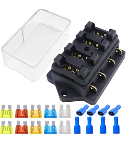 WOLFWILL 5 Stück 12V Auto Relais 30/40A - Wasserdichtes 5-Pin Umschaltrelais Mit Kabelbaum