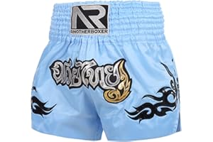 Roadoor Pantaloncini da boxe per allenamento incrociato, ad alta elasticità, traspiranti, con riduzione dell'attrito, per palestra, boxe, kickboxing, per uomini e donne