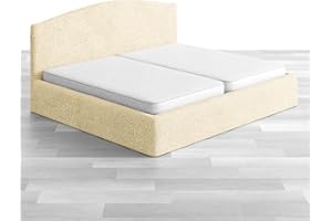 ‎PAULATO PAULATO Husse für Kingsize-Bett über das Kopfteil und Grundgestell rüberziehen, Husse für Boxspringbetten 180-220cm Mikrofaser, bi-elastisches, kratzfestes und maschinenwaschbares Gewebe Made in Italy