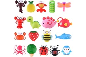 TUPARKA 18 Pcs Protector de Cable de Cargador,Cable USB Lightning, Fish Dinosaur Animals Protector de Cable para iPhone iPad,Todos los Móviles